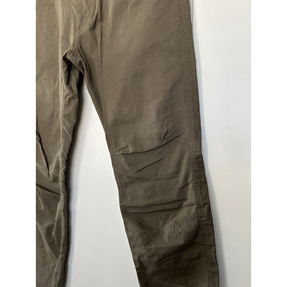 Kuhl Mens Kanvus Jean Pants Sz 33x31 Dark Khaki Stretch 5 Pocket Hiking Outdoor - Picture 6 of 13